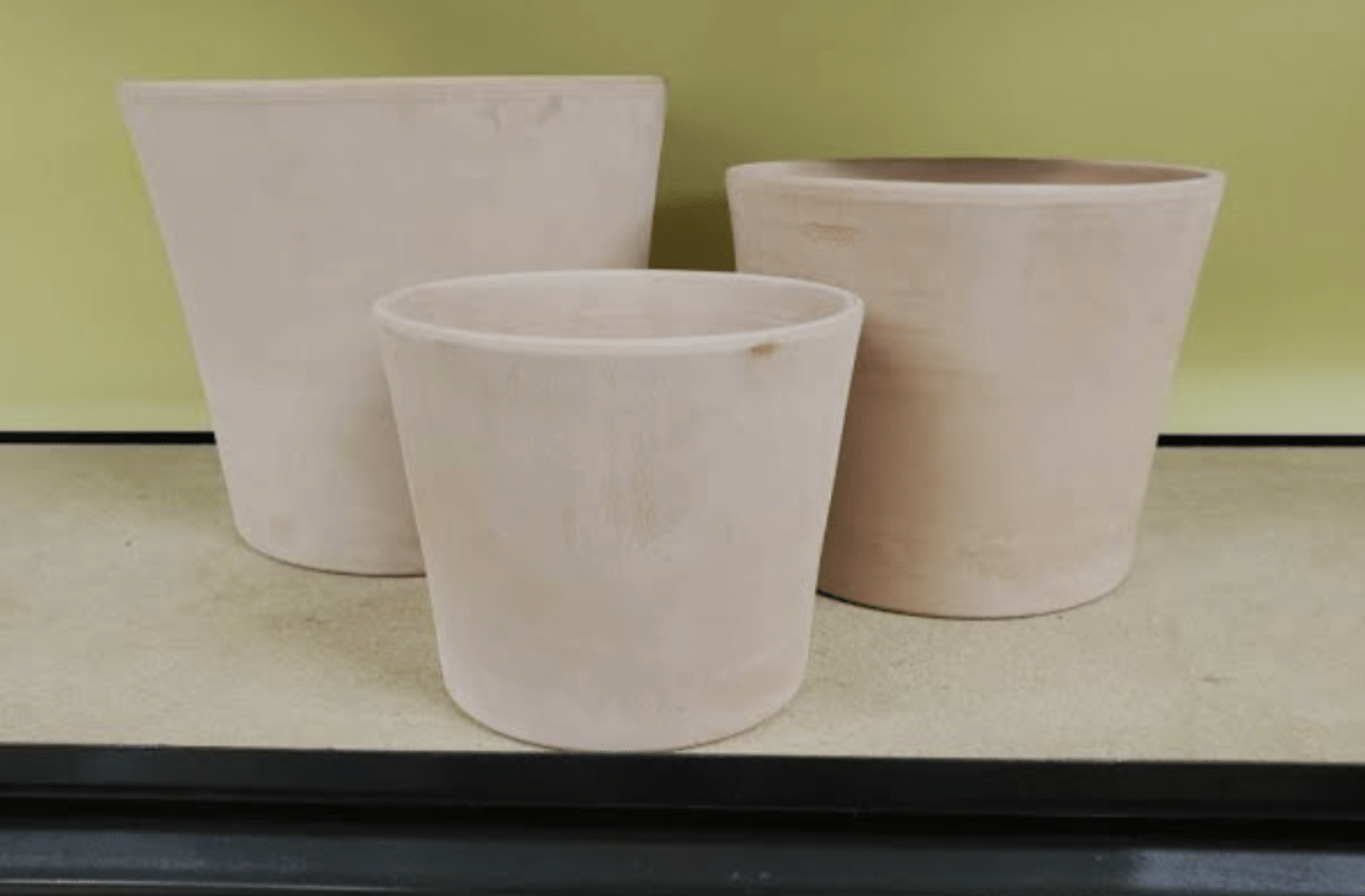 white wash planters